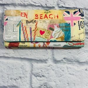 Beach Print Theme  Wallet